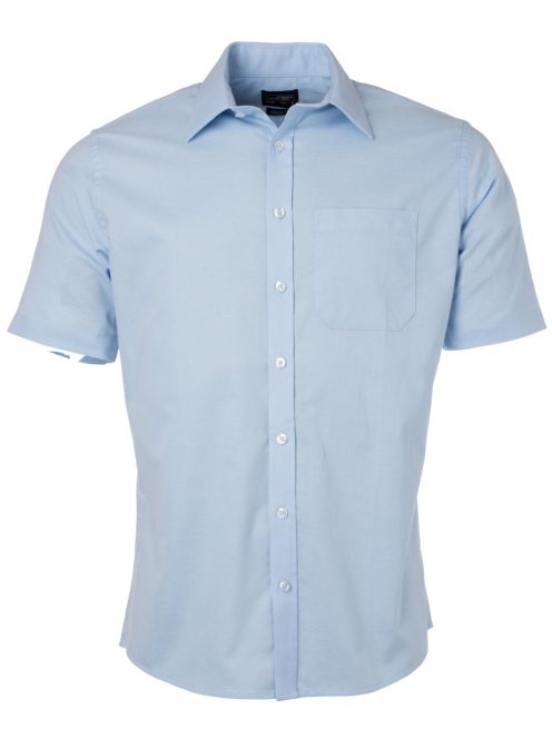 James & Nicholson OXFORD LIGHTBLUE férfi rövid ujjú ing