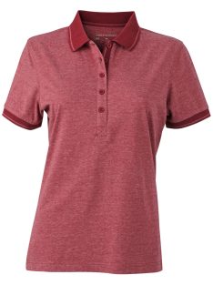 James & Nicholson HEATHER WINEMELANGE női galléros póló