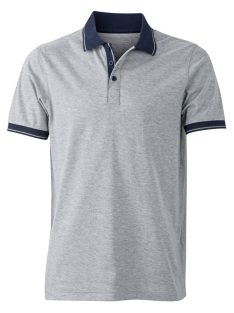   James & Nicholson HEATHER GREYHEATHER férfi galléros póló