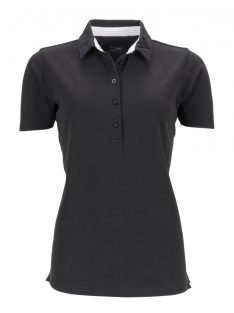 James & Nicholson PRO BLACKWHITETITAN női galléros póló