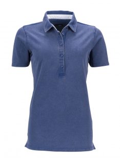 James & Nicholson PRO NAVYWHITEBLUE női galléros póló