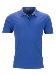 James & Nicholson PRO ROYALNAVYWHITE férfi galléros póló