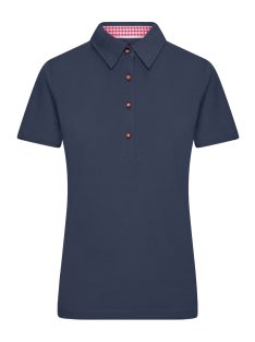   James & Nicholson TRADITIONAL NAVYREDWHITE női galléros póló