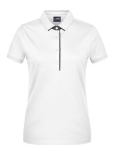 James & Nicholson STRIPE WHITEBLACK női galléros póló