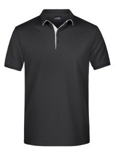 James & Nicholson STRIPE BLACKWHITE férfi galléros póló