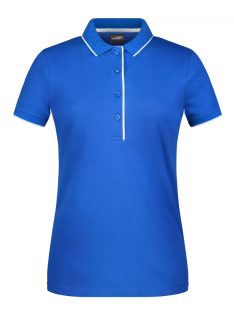 James & Nicholson STRIPE ROYALWHITE női galléros póló