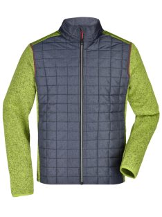 James & Nicholson KNITTED HYBRID KIWIMELANGE férfi kabát