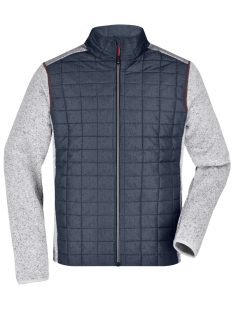 James & Nicholson KNITTED HYBRID LIGHTMELANGE férfi kabát