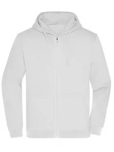 James & Nicholson PROMO WHITE férfi cipzáras pulóver