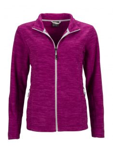   James & Nicholson FLEECE BERRYMELANGESILVER női cipzáras pulóver