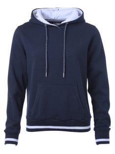 James & Nicholson CLUB NAVYWHITE női kapucnis pulóver