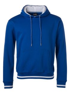James & Nicholson CLUB ROYALWHITE férfi kapucnis pulóver
