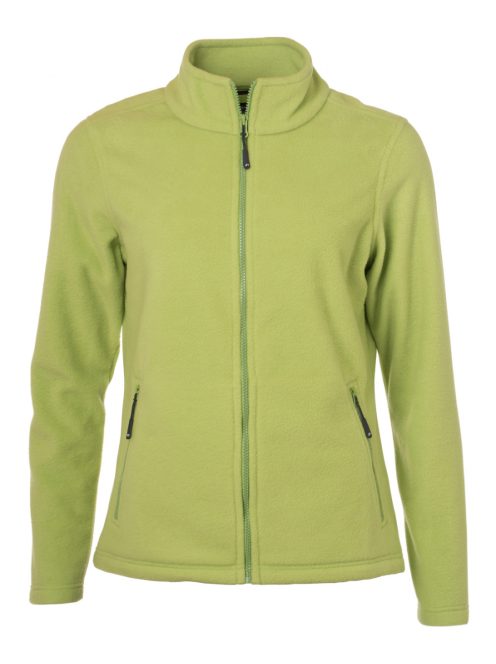 James & Nicholson FLEECE LIMEGREEN női polár pulóver