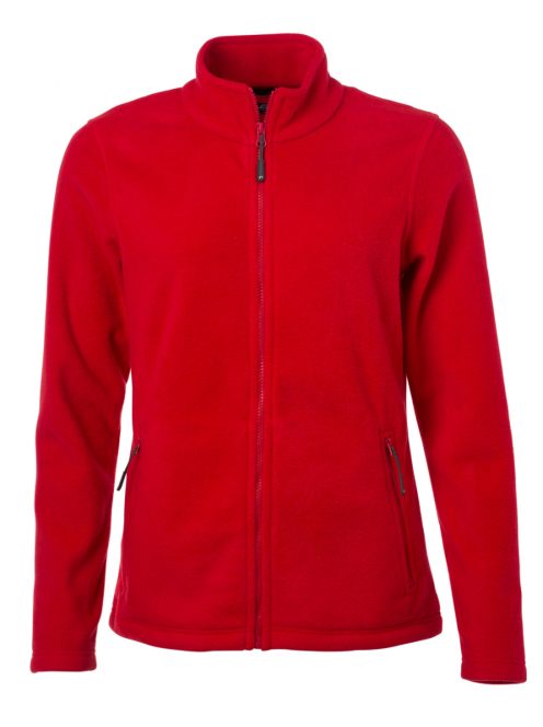 James & Nicholson FLEECE RED női polár pulóver