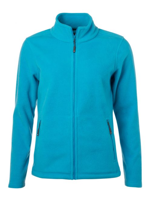 James & Nicholson FLEECE TURQUOISE női polár pulóver