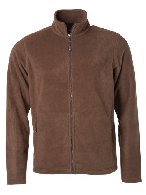 James & Nicholson FLEECE BROWN férfi polár pulóver