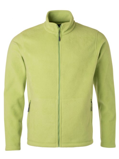 James & Nicholson FLEECE LIMEGREEN férfi polár pulóver