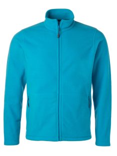 James & Nicholson FLEECE TURQUOISE férfi polár pulóver