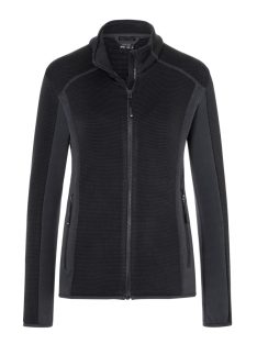   James & Nicholson STRUCTURE BLACKCARBON női cipzáras pulóver
