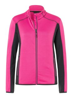   James & Nicholson STRUCTURE PINKCARBON női cipzáras pulóver