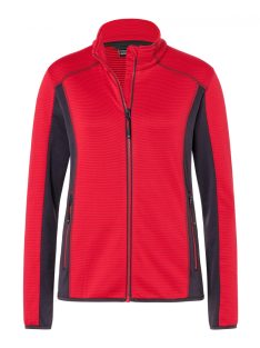   James & Nicholson STRUCTURE REDCARBON női cipzáras pulóver