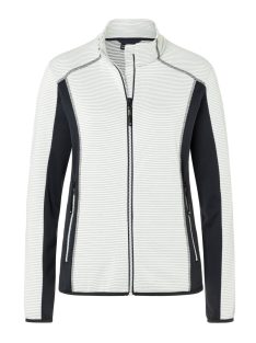   James & Nicholson STRUCTURE WHITECARBON női cipzáras pulóver