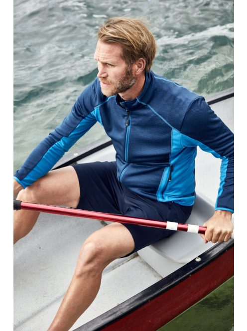 James & Nicholson TWOTONE BLACK férfi technikai polárpulóver