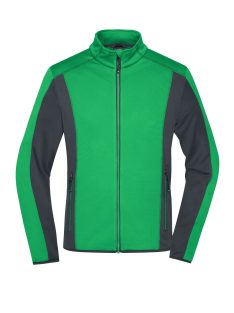   James & Nicholson TWOTONE FERNGREEN férfi technikai polárpulóver