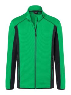   James & Nicholson STRUCTURE GREENCARBON férfi cipzáras pulóver