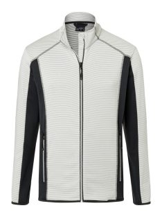   James & Nicholson STRUCTURE WHITECARBON férfi cipzáras pulóver