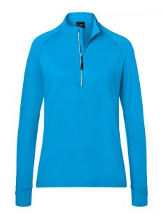 James & Nicholson SPORTS BRIGHTBLUE női cipzáras pulóver