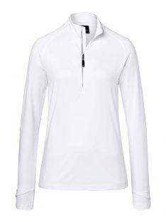 James & Nicholson SPORTS WHITE női cipzáras pulóver