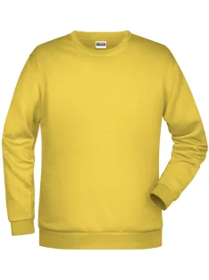 James & Nicholson PROMO YELLOW férfi környakas pulóver