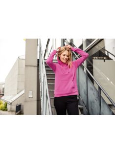 James & Nicholson PROMO BLACK kapucnis női pulóver