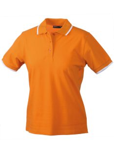 James & Nicholson TIPPING ORANGEWHITE női galléros póló