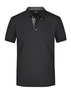   James & Nicholson TRADITIONAL BLACKWHITE férfi galléros póló