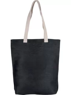 Ki-Mood SHOPPER BLACK szövet bevásárló táska - 42x38 cm