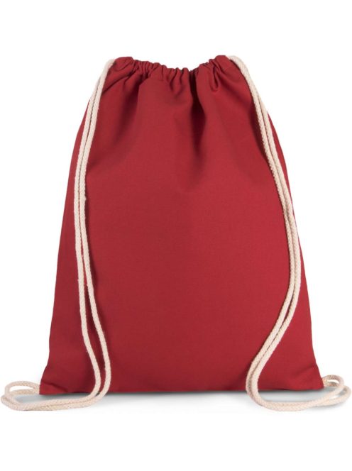 Ki-Mood DRAWSTRING RED organikus táska - 45X35 cm