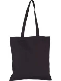   Ki-Mood SHOPPER BLACK szövet erősített bevásárló táska - 42x38 cm