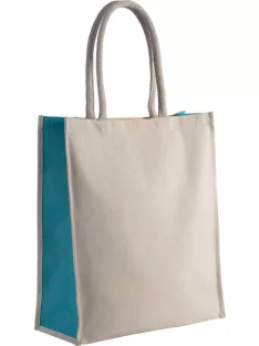   Ki-Mood SHOPPER TURQUISE szövet erősített bevásárló táska - 42x37 cm