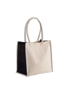   Ki-Mood SHOPPER BLACK szövet erősített bevásárló táska - 30x30 cm
