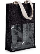Ki-Mood BOTTLE BLACK szövet táska - 36x24 cm