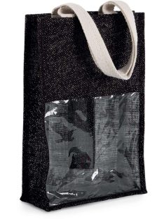 Ki-Mood BOTTLE BLACK szövet táska - 36x24 cm
