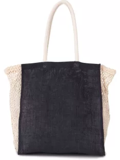  Ki-Mood SHOPPER NAVY szövet erősített bevásárló táska - 42x37 cm