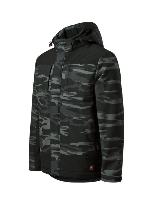 Malfini VERTEX CAMO DARK GRAY hőtükrös férfi kabát